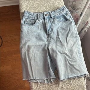 Light Blue Denim Women's Shorts